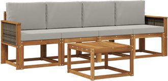 vidaXL Conjunto De Sof&aacute;s De Exterior 4 Uds. Vidaxl