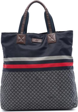 Gucci Borsa tote Diamante Web Nylon 2016-2025 - Blu