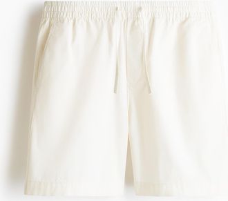 H&M Baumwollshorts in Relaxed Fit - Weiss