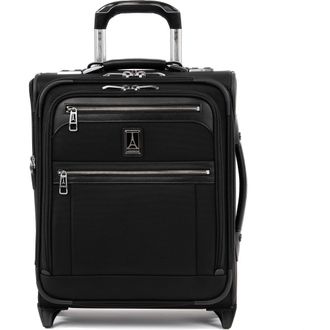Travelpro Platinum Elite Softside Expandable Carry-On 16-Inch 2 Wheel Luggage in Shadow Black at Nordstrom