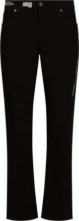 Dolce & Gabbana slim-cut jeans - men - Cotton/Elastane - 52 - Black