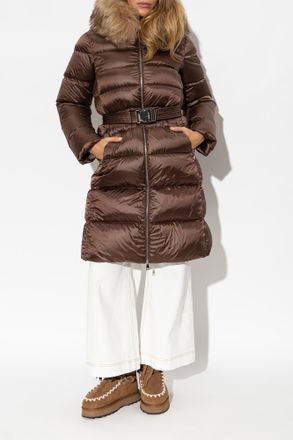 Moncler Puffer Jacket Leersies, Womens, Brown