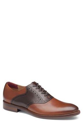 Johnston & Murphy Conard 2.0 Saddle Shoe in Tan/Mahogany Full Grain at Nordstrom Rack, Size 9
