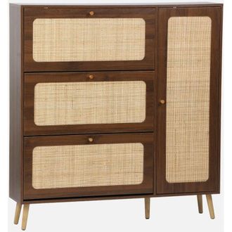 Sweeek Mueble para zapatos de caña con 3 cajones