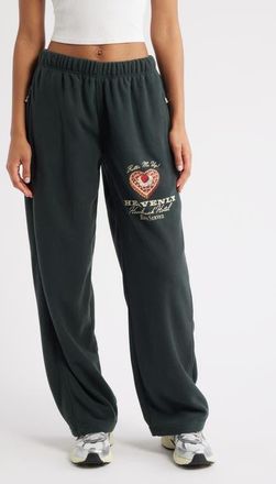 Boys Lie Heavenly Room Service Fleece Pants in Green Plaid at Nordstrom, Size X-Small