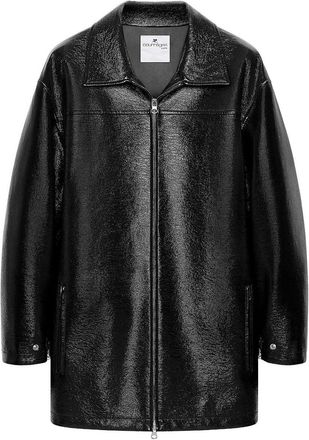 Courr&egrave;ges Glossy Vinyl Finish Classic Jacket