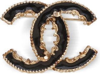 Chanel Spilla CC Mark smaltata 2013 - Oro