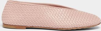 Bottega Veneta Micro Woven Nappa Leather Ballerina Flats