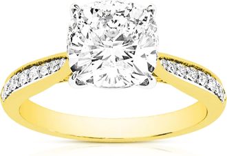 Vir Jewels 2 cttw Lab Grown Diamond Engagement Solitaire Ring in 14K Yellow Gold For Women