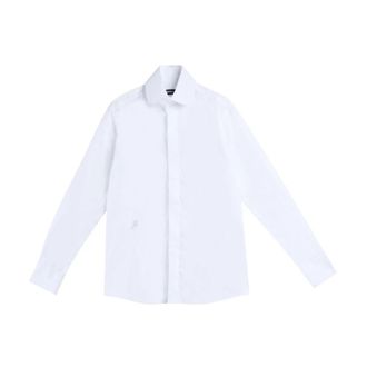 Karl Lagerfeld Camicia Iconica - Heren - Zakelijke Overhemden - Wit - S - Katoen - Overhemden