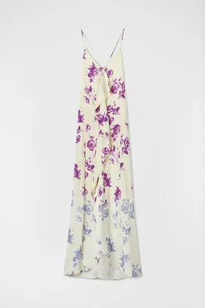 Jil Sander WomenS Cream Floral Slip Dress, Size 34