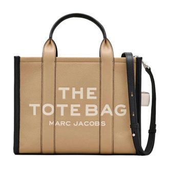 Marc Jacobs Colorblock Medium Tote Bag - Dames - Shoppers - Beige - ONE Size - Leer - Tassen