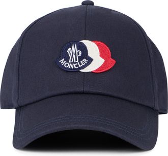Moncler Mens Cotton Cap Blue Hat