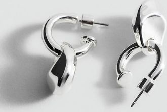 Mango Orecchini anelli combinati argento - Donna - Taglia unica - MANGO