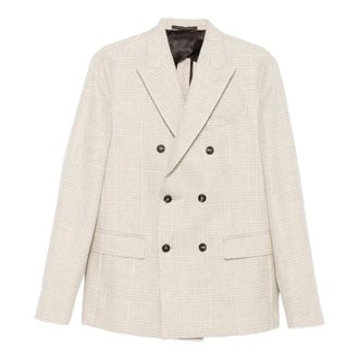 Incotex Heren, Jassen, Beige, Maat: 2XL