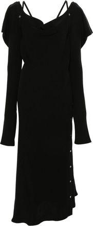 SETCHU Abito lungo con maniche rimovibili - Nero