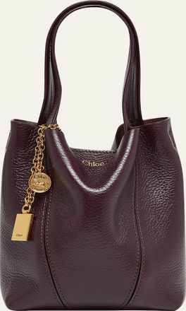 Chlo&eacute; Spin Mini Tote Bag in Grained Calfskin