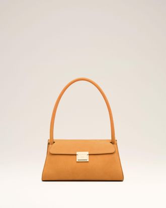 Ami Orange Cow Leather Small Mimi Bag Orange - OS - Unisex