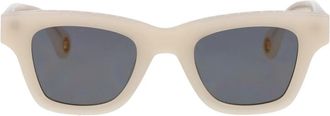 Jacquemus Les Lunettes Baci Zonnebril - Heren - Zonnebrillen - Beige - 50 MM - Accessoires