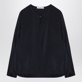 Max Mara Midnight Silk-Blend Blouse