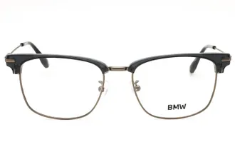 BMW BW5096H Metal Rectangular Eyeglasses - Brown
