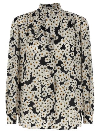 Valentino Garavani Bicolor Silk Womens Blouse