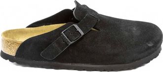 Birkenstock Womens Arizona Soft Footbed Clogs In Black