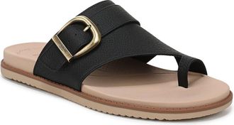 Dr. Scholls So Clever Slide Sandal in Black Faux Leather at Nordstrom Rack, Size 7.5