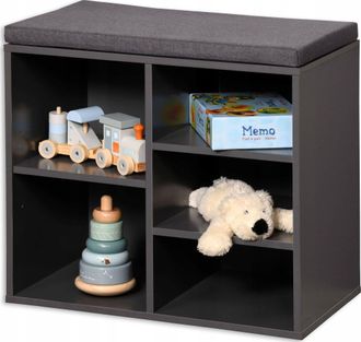 KESPER Mueble Zapatero Con Asiento Antracita 51,5 Cm