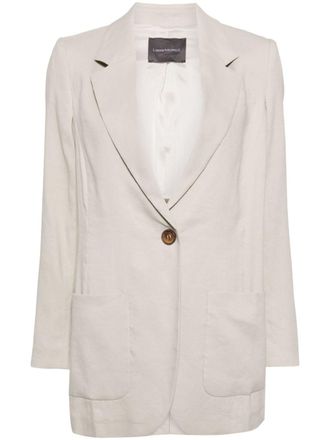 Lorena Antoniazzi Blazer met enkele rij knopen - Beige