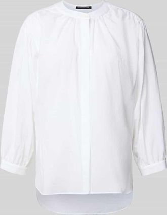Luisa Cerano Luisa Cerano Bluse mit verdeckter Knopfleiste und verl&auml;ngertem R&uuml;cken in Weiss, Gr&ouml;&szlig;e 34