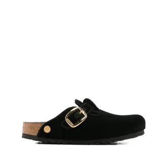 Birkenstock Boston Big Buckle - female - Birkenstock - Mules - Black - 8 UK - Shoes
