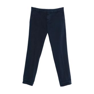 Dondup Broeken, Heren, Blauw, W32, Katoen, Chino Broeken