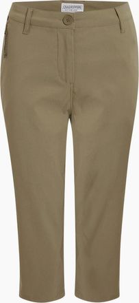 Craghoppers Womens Craghoppers Womens/Ladies Kiwi Pro III Cropped Trousers - Tan - Size: 16/32in