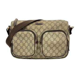 Gucci Brown Pvc Shoulder Bag (Pre-Owned)