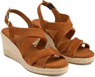 L.k. Bennett Mariana Slingback Espadrille Platform Wedge Sandal in Brown at Nordstrom, Size 12Us