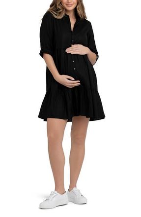 Ripe Adel Linen Dress in Black at Nordstrom, Size Xx-Large