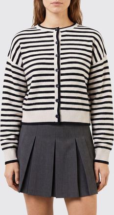 Lisa Yang Cardigan a righe relaxed fit in puro cashmere