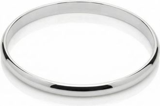 Pompeii3 Heavy Weight 6MM Silver Plated Bangle