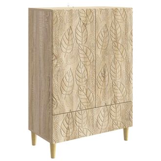 vidaXL Aparador Roble Sonoma 66 X 34,5 X 95 Cm Madera De Ingenier&iacute;a Vidaxl