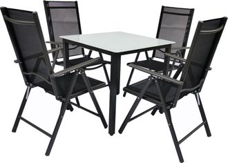 VCM 5 Un. Alu Conjunto De Jard&iacute;n Grupo De Asientos 80 Ma 105x80x80 - Vcm