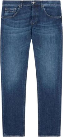 Dondup Straight Jeans - Heren - Regular Fit Jeans - Blauw - W32 - Katoen - Jeans