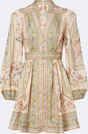Zimmermann Roselight floral linen minidress