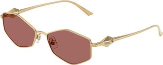 Jimmy Choo London JC4017 302369 Womens Sunglasses Gold Size 55