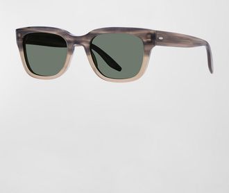 Barton Perreira Mens Stax Plastic Rectangle Sunglasses