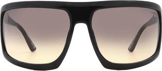 Tom Ford Clint Smoke Gradient Wrap Unisex Sunglasses FT1066 01B 68