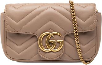 Gucci Pre-owned Gucci Mini GG Marmont Matelasse Leather Flap Crossbody LL5II68HU1XYSP1H