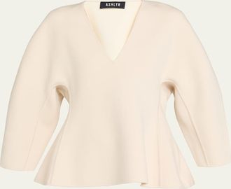 Ashlyn Henry Peplum Blouse