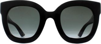 Gucci Square Black Grey Gradient Sunglasses