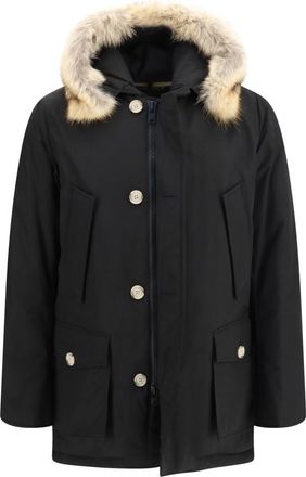 Woolrich Black Hooded Down Jacket